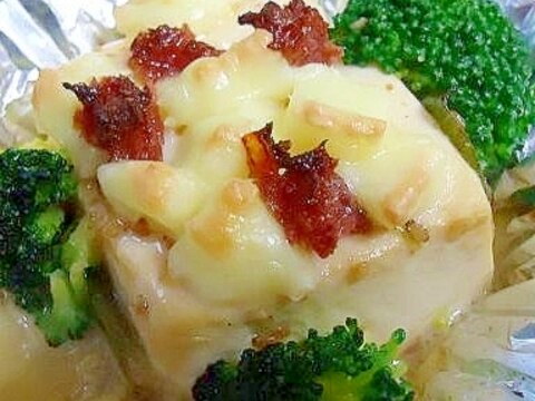 トースターで簡単　豆腐チーズ焼き